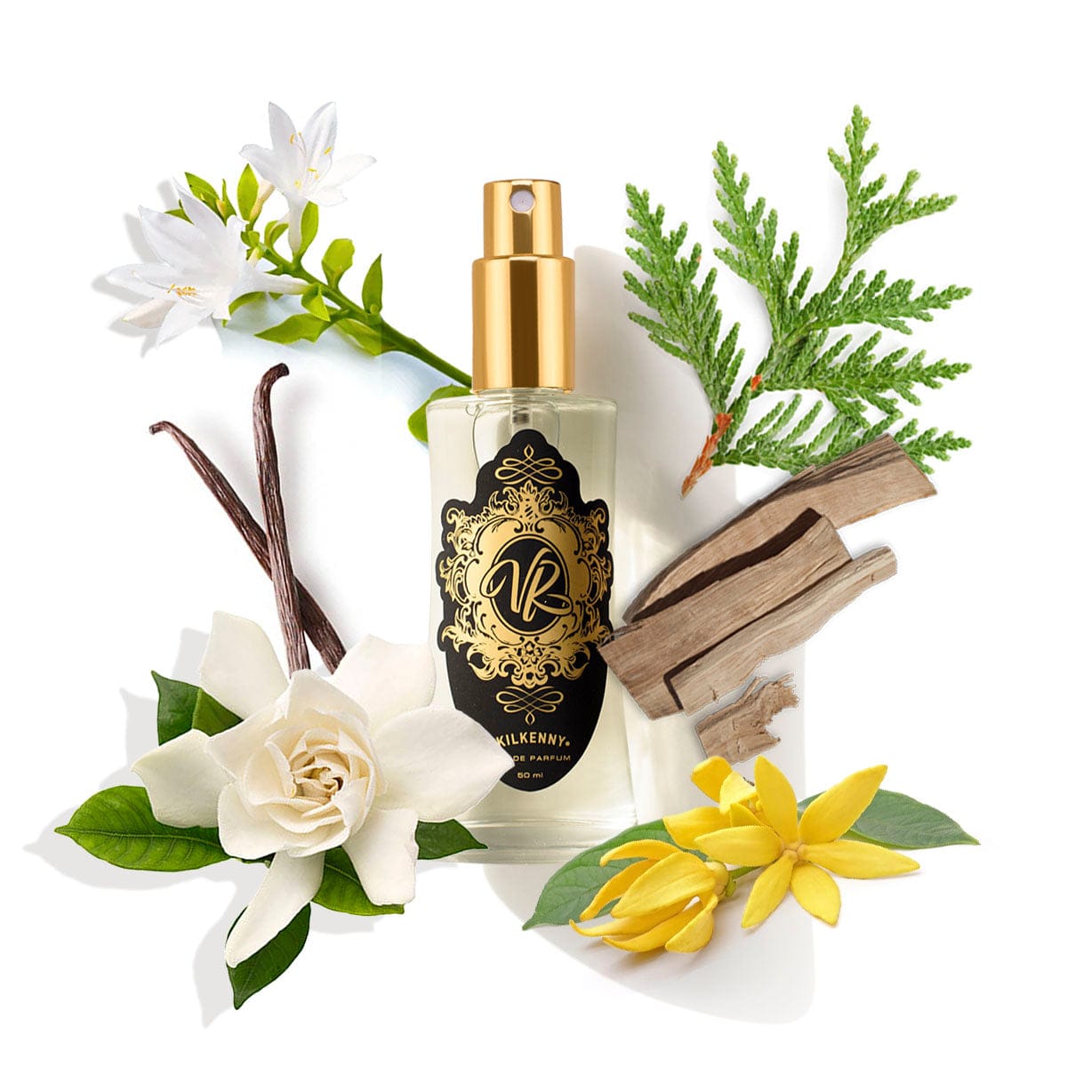 Soft and cosy scents: vanilla perfume, oud perfume and musk perfumes, Ireland, featuring floral and woody elements in Kilkenny bottle.