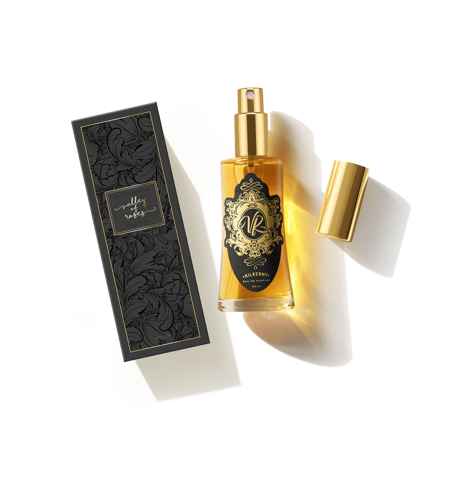 Valley of Roses fragrance bottle; All Fragrances collection. Perfume shop, luxury perfumes, gift set for her, beautiful fragrance.