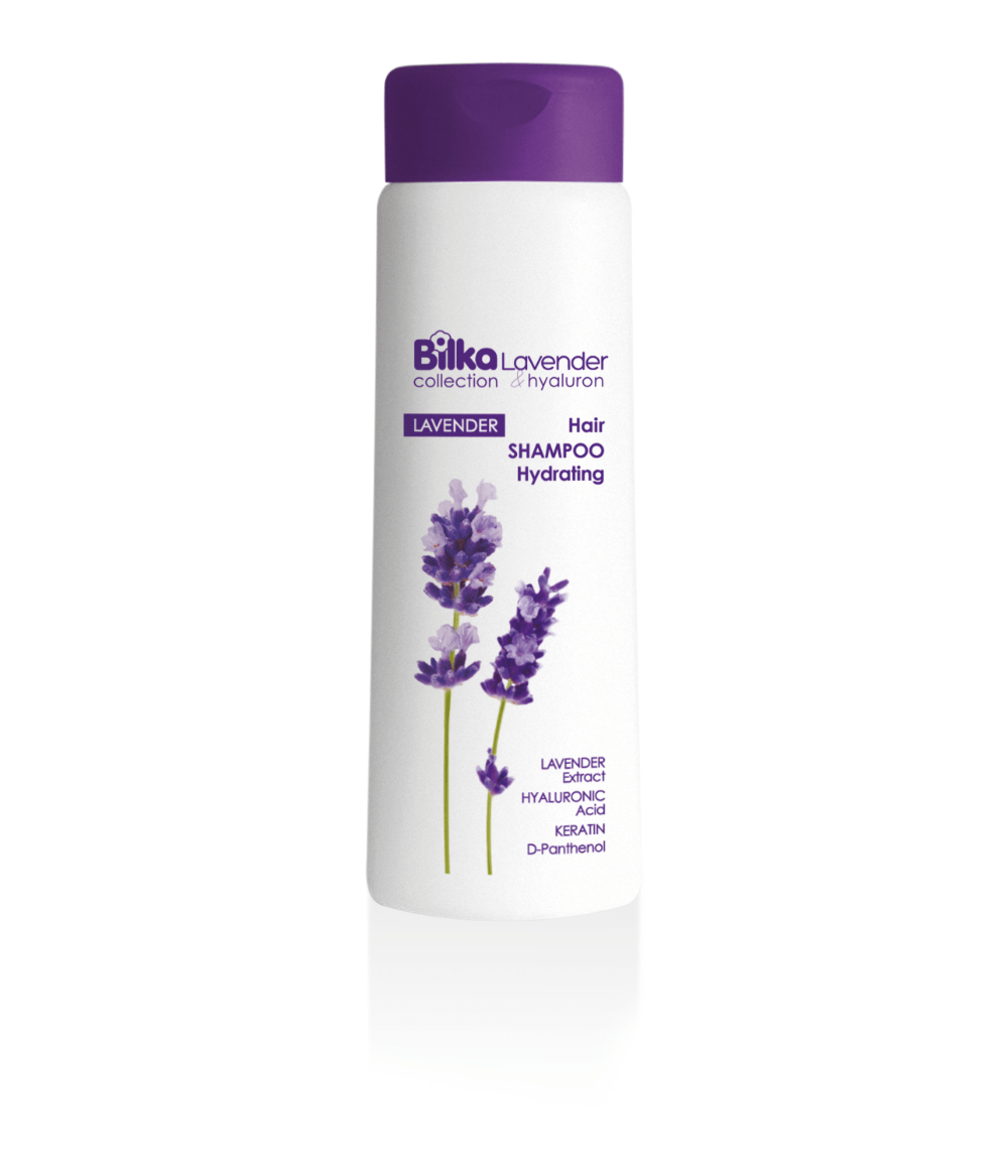 Lavender shampoo for hair care with hyaluronic acid and keratin, perfect for hydration and shine. Perfume shop fragrance Ireland.
