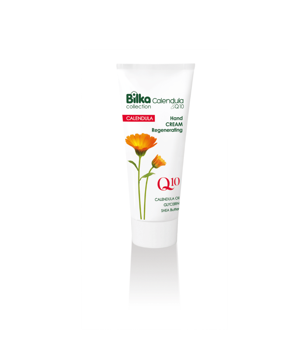 Bilka hand cream with calendula, Q10, for deep hydration, anti-ageing, Valley of Roses, perfume shop, gift card.