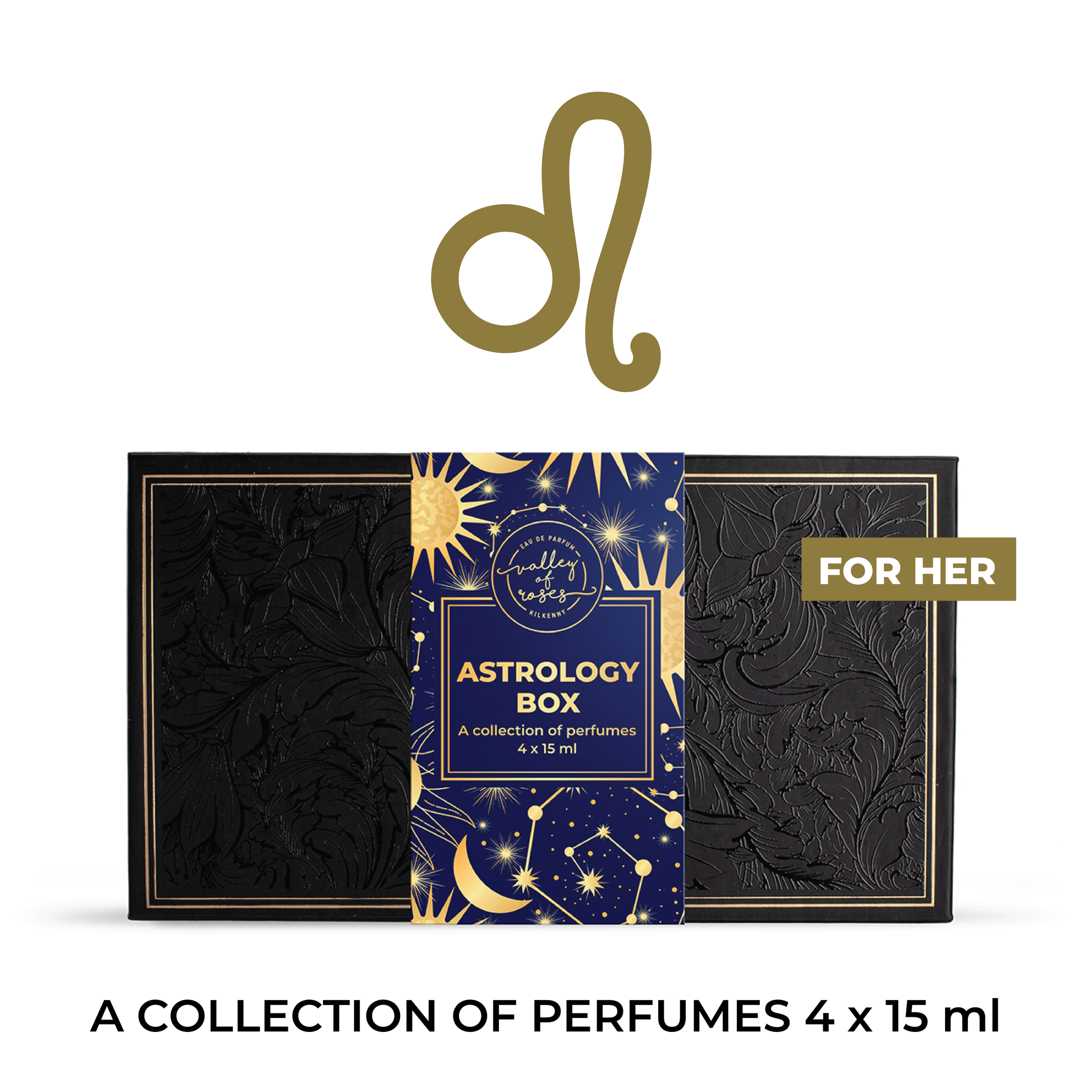 Leo Astrology Box for Her - A collection of perfumes, ideal Mother's Day gift, women's perfumes, fragrance gift set.