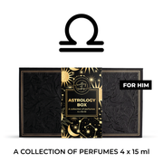 Libra Astrology Box for Him - a collection of perfumes 4 x 15 ml, elegant fragrances, gift ideas, perfume shop Ireland
