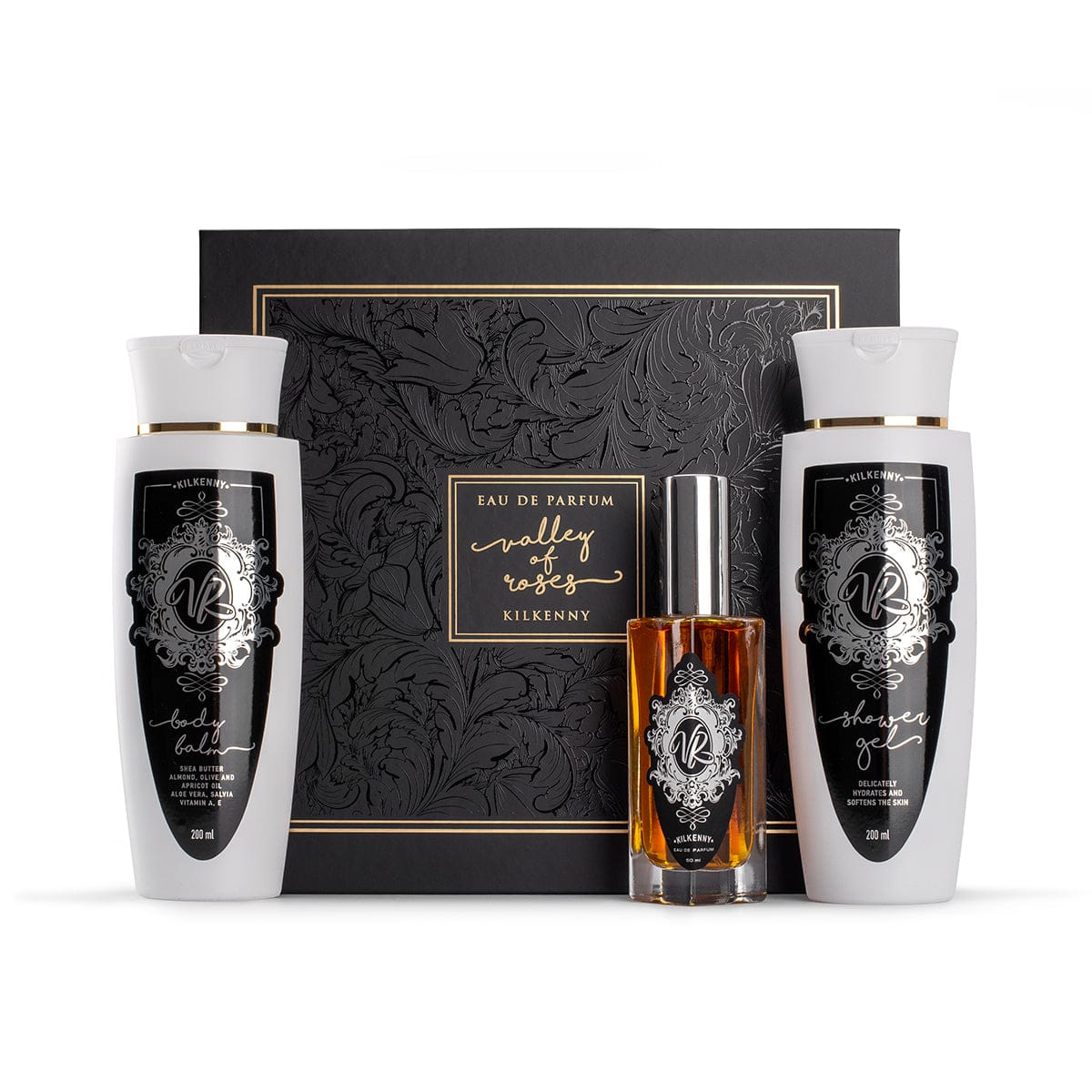 Perfume and Body Gift Set For HIM with perfume, shower gel, and body lotion from Valley of Roses, Kilkenny.