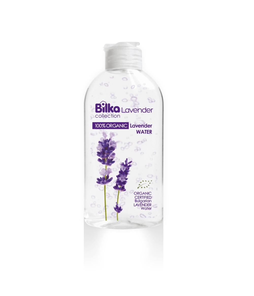Lavender WATER 100% ORGANIC – 200 ml. for skin toning, soothing, and hydration, featuring organic Bulgarian lavender.