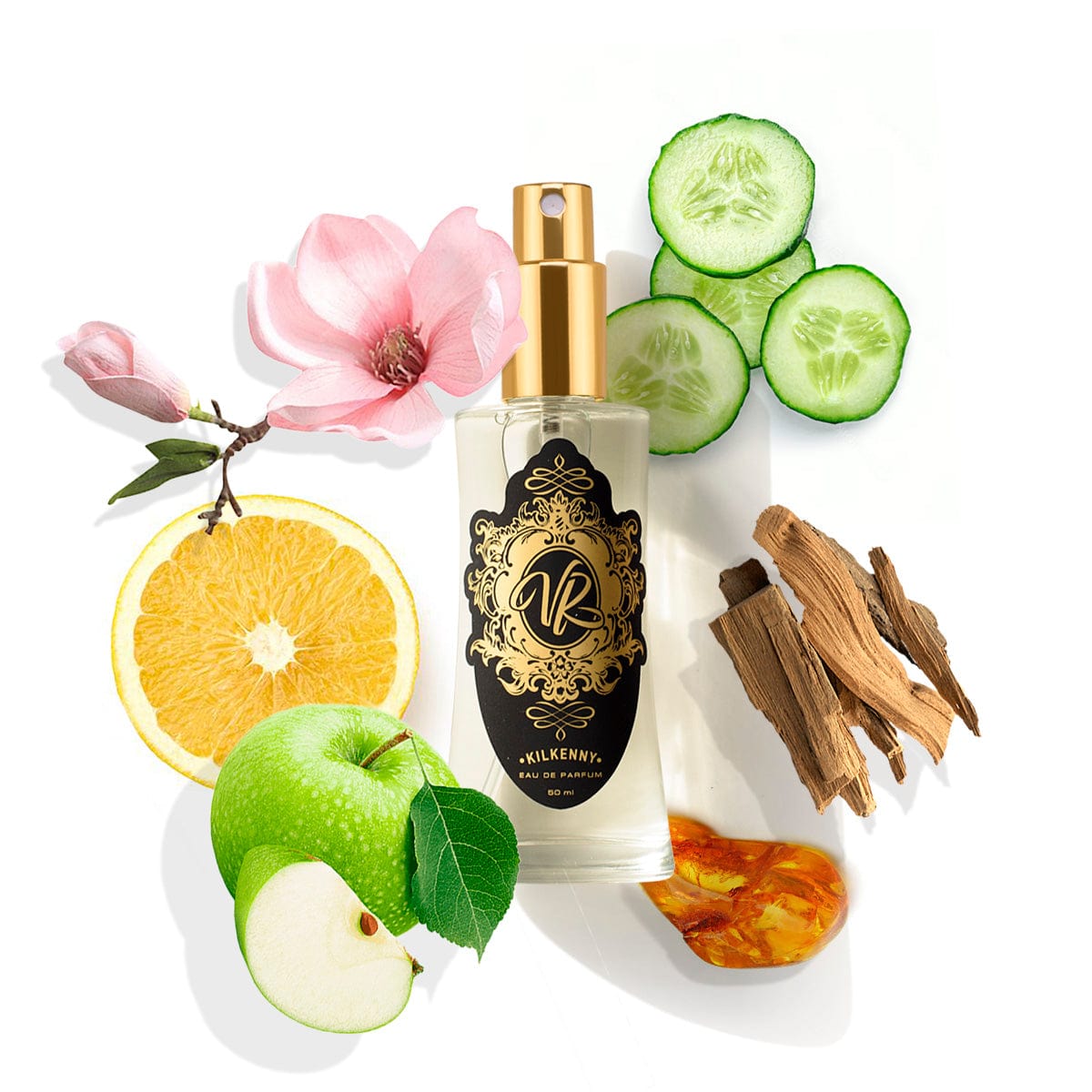 #024 INSPIRED BY... BE DELICIOUS - fresh fruity perfume with notes of cucumber, apple, orange, floral essence, and woody base.