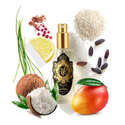 #395 INSPIRED BY...MOONLIGHT IN HEAVEN fragrance featuring mango, coconut, rice, lemon, and pink pepper notes.