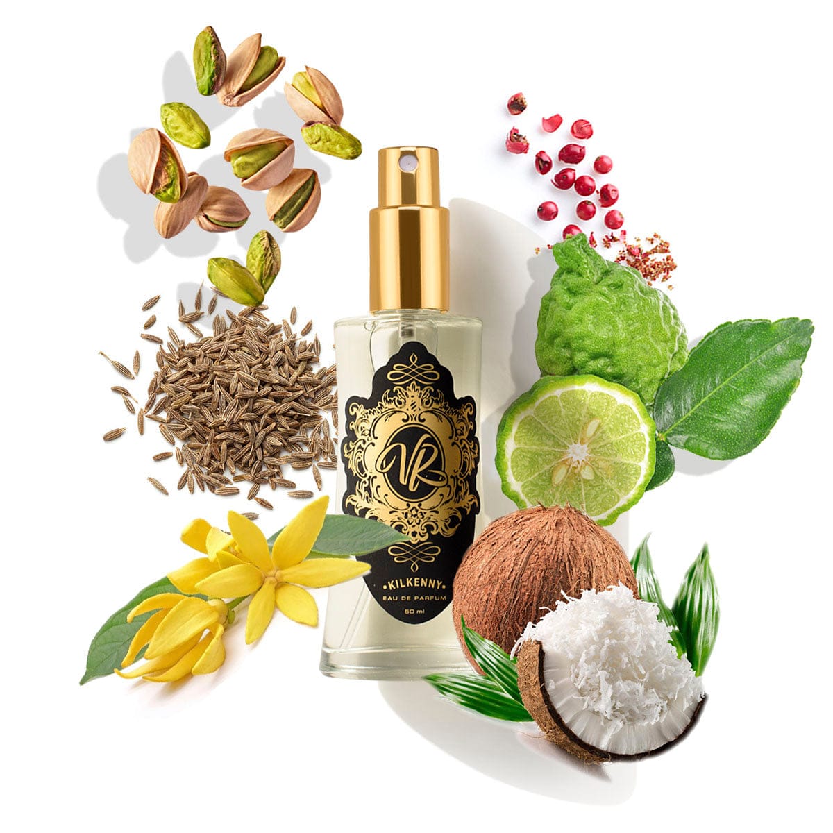 #522 INSPIRED BY... EAU DE SOELIL BLANC with aromatic ingredients like cardamom, cardamom, coconut, and lime.