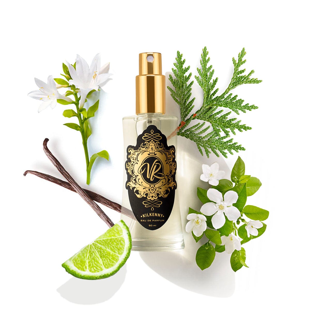 #544 INSPIRED BY... MY WAY perfume bottle with vanilla, lime, jasmine, and foliage, ideal Mother's Day gift.